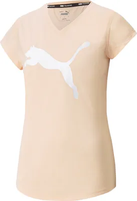 Produktbild von PUMA Train Favorite Heather Cat Trainingsshirt Damen peach parfait heather S