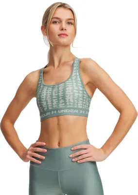 Produktbild von Under Armour Crossback Print Sport-bh Mittlere Stütze Grün M Frau Grün M