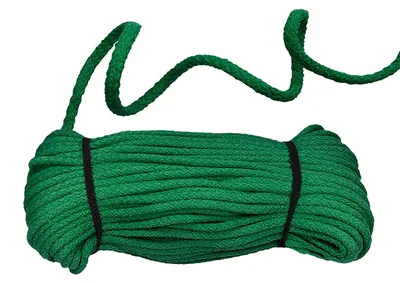 50m Baumwoll-Kordel geflochten 5 mm Baumwoll-Schnur Seil grün