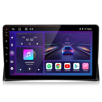 Image de Autoradio Android 15 de 9 pouces pour VW T5 Multivan (2008-2015), avec GPS, navigation, Wi-Fi, Bluetooth, DAB+,au volant, USB et processeur DSP, 1 Go de RAM et 32 Go de stockage