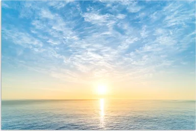 Produktbild von MuchoWow® Poster Meer - Sonne - Wolken 90x60 cm - Schlafzimmer