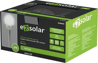 Image de Bornes Solaires Multicolores Pack De 2 Blanc Froid 2 Lumens - Ezsolar