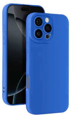 Obrázok produktu pre Avizar, silikónové puzdro na iPhone 16 Pro, hladké s ochranou fotoaparátu, modré