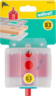 Immagine prodotto di Sega a tazza BIM per legno/plastica/metallo, WOLFCRAFT, diametro 83 mm