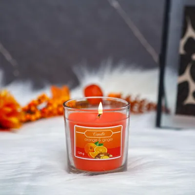 Image de Bougie parfumée - Orange et gingembre - 120 g, 1 pièce [58802A], Image générée par une IA