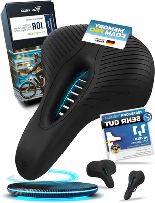 Productafbeelding van Comfortabele Ergonomische Fietszadel voor Vrouwen van Memory Foam
