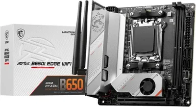 Obrázok produktu pre Základná doska: MSI MPG B650I EDGE WIFI, AM5, DDR5, Wi-Fi 6E, Mini ITX, AMD Ryzen 7000