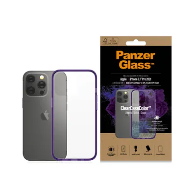 Produktbild von PanzerGlass ® ClearCaseColor™ iPhone 13 Pro - Grape, Cover, Apple, Apple - iPhone 13 Pro, 15,5 cm (6.1"), Violett