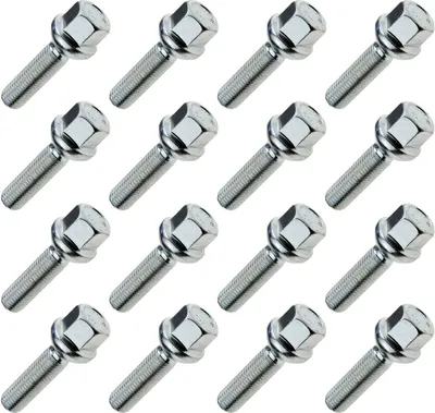 Zdjęcie produktu dla 16x śruba koła M12x1.50, długość gwintu: 40 mm, kołnierz kulisty, SW17