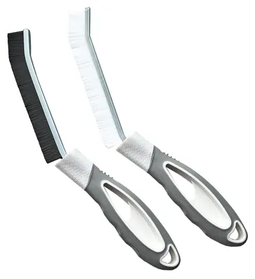 2er-Set Reinigungsbürsten für Fugen, Aluminiumstütze, 27 cm