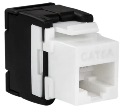 Produktbild von LogiLink NK4028, Flach, Schwarz, Weiß, RJ-45, Männlich, Cat5e, Cat6, -10 - 60 °C