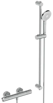 Produktbild von Ideal Standard Brausekombination mit Brausethermostat Ceratherm T50 Aufputz A7218AA Chrom