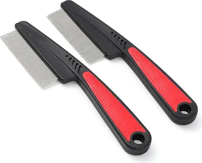 Image de Kit de peignes pour chiens et chats, en acier inoxydable, long