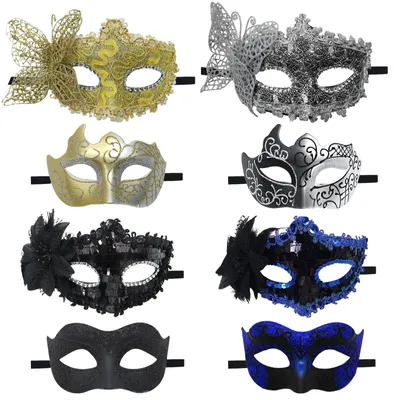 Obrázok produktu pre Elegantné čipkované masky na oči na párty a karneval