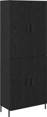Immagine prodotto di Credenza Rovere Nero 69,5 x 34 x 180 cm Legno multistrato