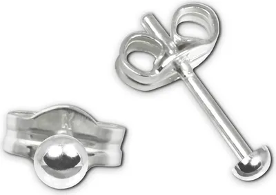 Produktbild von SilberDream Ohrstecker für Damen 925 Silber Halbkugel Ohrringe 2,5mm SDO5552
