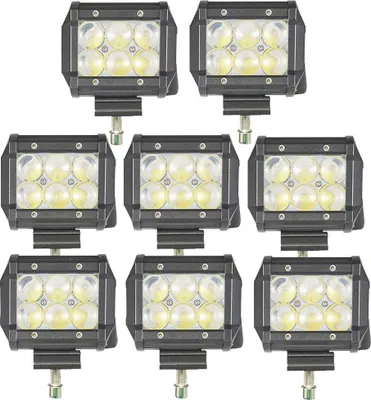 Produktbild von Greenmigo 8X 18W 4D LED Arbeitsscheinwerfer Rückfahrscheinwerfer Auto Beleuchtung