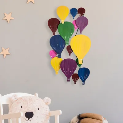 Produktbild von Wallity, Kapadokya- DYU1133, Bunt, Sonstige Wohndekorationen, 53 x 100 x 7 cm, 100% Metall