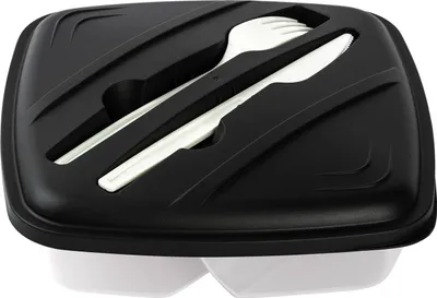 Produktbild von Gariella Lunchbox mit Besteck Schwarz