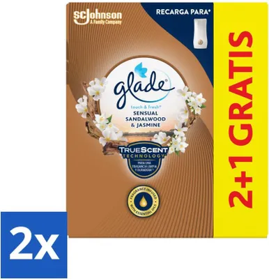 Produktbild von Glade - Touch & Fresh - Sinnliches Sandelholz-Jasmin - 10 ml - Vorteilspack - 2 Stücke