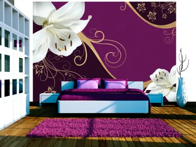 Produktbild von Vlies Fototapete Blumen 400x280 cm – Moderne Vliestapete, Wandtapete für Schlafzimmer, Wanddeko, Flur, Büro, Tapete für Wohnzimmer 10110906-50