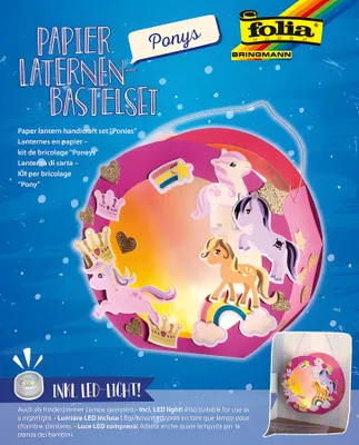 Produktbild von Laternen Bastelset "Pony" mit Bastelanleitung