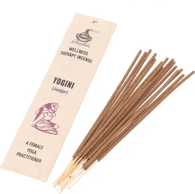 Produktbild von Ayurvedisches Räucherstäbchen, Wacholder Räucherstäbchen - Yogini, Creme-weiß, 22,5*5*0,3 cm, Räucherstäbchen aus Tibet, Nepal