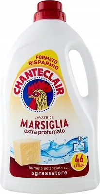 A bottle of Chante Clair Marsiglia laundry detergent.
