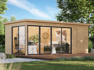 Produktbild von Fjordholz Gartenhaus Modell Office IsoSlide 7