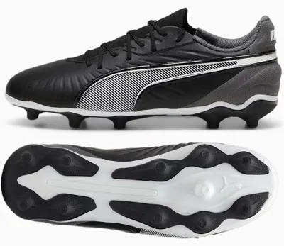 Produktbild von Puma KING Match Jr FG/AG Fußballschuhe (108048-01) – Komfort und Präzision auf dem Spielfeld