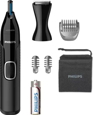 Immagine prodotto di Philips | NT5650/16 | Rifinitore per naso, orecchie, sopracciglia e peli dettagliati | Nero