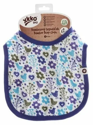 Obrázok produktu pre XKKO Bambusový podbradník Flowers&Birds Boys (s PUL)