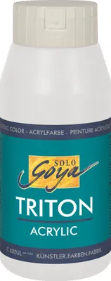 Produktbild von KREUL Acrylfarbe SOLO Goya TRITON weiß 750ml Flasche