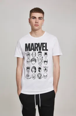 Produktbild von Merchcode T-Shirt Marvel Crew Tee White-S