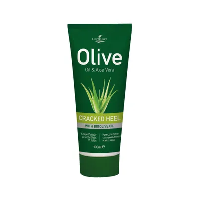 Zdjęcie produktu dla Herbolive Krem do stóp na pękające pięty, z oliwą z oliwek i aloesem, 100 ml