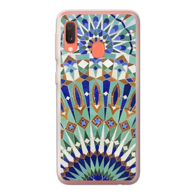 Produktbild von MuchoWow® Handyhülle Schutzhülle Hülle für Samsung Galaxy A20e Eine marokkanische Mosaikwand mit verschiedenen Formen Silikon Softcase Handy Hülle - Abdeckung
