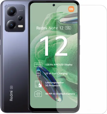 Produktbild von Display-Schutzfolie Displayschutz-Glas 9H Glas für Xiaomi Redmi Note 12 5G