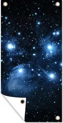 Produktbild von MuchoWow® 80x160 cm Outdoor-Poster Gartendeko Sichtschutz Garten Poster für den Garten  Universum - Planeten - Sterne - Jungen - Mädchen - Kinder