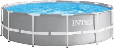 Produktbild von Intex 26710 - Gartenpool Prism 366 x 76 cm Metal Frame Pool