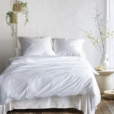 Produktbild von IRISETTE Satin-Bettwäsche-Garnitur Paris 8000 weiß 200 x 200 cm