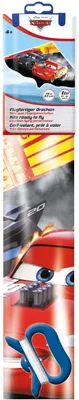 Obrázek produktu pro Paul Günther 1182 - Dětský drak Disney Cars Lightning McQueen, kompletně připravený k letu, s navíjecí rukojetí a šňůrou, jednošňůrový drak z odolné fólie pro děti od 4 let