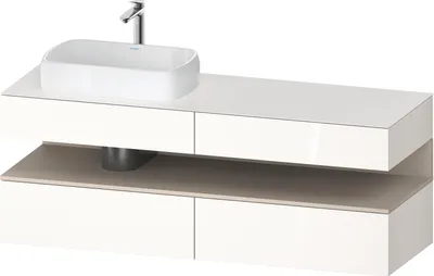 Produktbild von DURAVIT QA4777083220010 QAT KWTU WH Eck 1600x550x600 Wß Hgl.