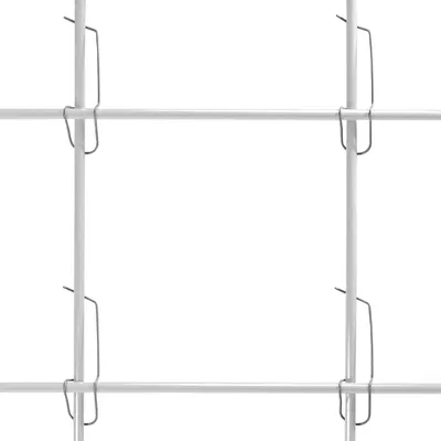 Produktbild von 20 weiße unverwüstliche und langlebige Pflanzstäbe aus Glasfaser (GFK) 1 m x 7 mm + 25 Klammern 8-16 mm zum Bau individueller Rankgitter