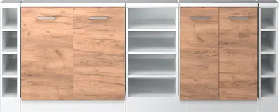 Obrázek produktu pro Šatní sestava pro šikmé střechy Vicco Rion Zlatý mocný dub Sada 5 kusů, Model 56057