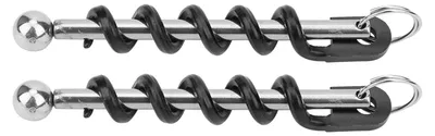 Weinflaschenöffner aus Edelstahl, schwarz, multifunktional