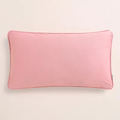 Dekokissenbezug 30x50 cm, Rosa, 100% Baumwolle, Reißverschluss