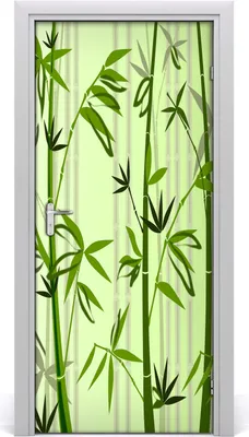 Produktbild von Tulup Türaufkleber 95x205 cm Dekorative Aufkleber Selbstklebend Wasserdichte Tapete Abnehmbar Schlafzimmer Wohnzimmer Wohnkultur - Bambus