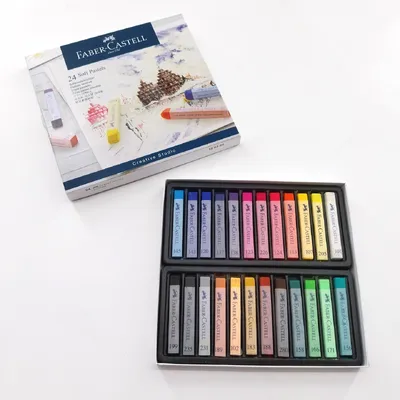 Zdjęcie produktu dla Faber-Castell kredki pastelowe 128324 STUDIO QUALITY opakowanie 24 szt. kreatywność szkoła rzemiosła
