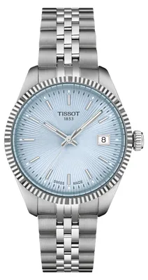 Produktbild von Tissot Damen Armbanduhr T156.210.11.351.00 Ballade 34 mm Edelstahl mit hellblauem Zifferblatt