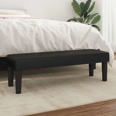 Produktbild von Cloris Designermöbel Sitzbank Schwarz 100x30x30 cm Kunstleder 2024 Neu